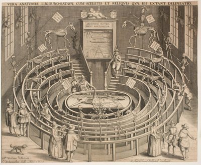 La salle du théâtre anatomique à Leyde - Willem Isaaksz Swanenburgh