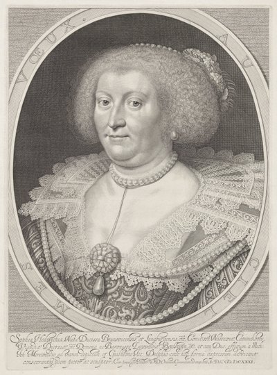 Portrait de Sophie Hedwige de Brunswick-Wolfenbüttel - Willem Jacobsz Delff