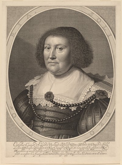 Catherine, Comtesse de Pallandt - Willem Jacobsz Delff after Michiel van Miereveld