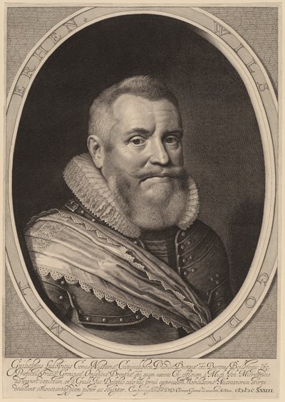 Guillaume Louis, Comte de Nassau-Beilstein - Willem Jacobsz Delff after Michiel van Miereveld