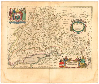 Carte de la Russie De : Theatrum Orbis Terrarum..., 1645 - Willem Janszoon Blaeu