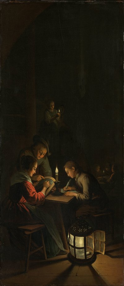Triptyque : Allégorie de la formation artistique - Willem Joseph Laquy