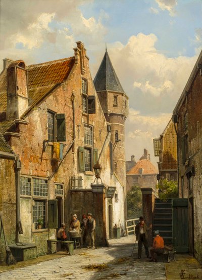 Vue de Leyde - Willem Koekkoek