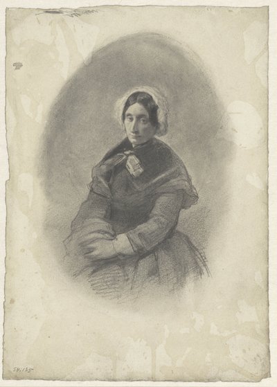 Portrait de dame en ovale - Willem Maris