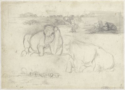 Esquisses de vaches - Willem Maris