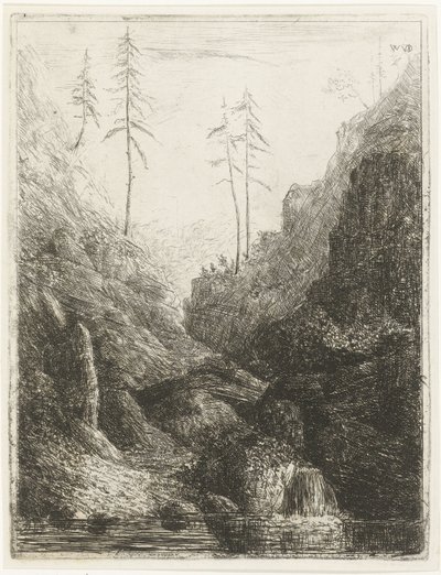 Paysage rocheux - Willem Matthias Jan van Dielen