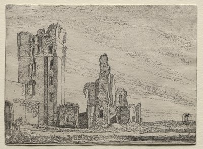 Ruines du château Huys Te Kleef près de Haarlem, vers 1616 - Willem Pietersz Buytewech