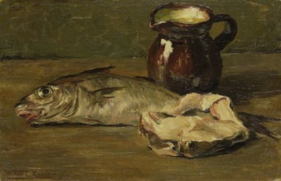 Nature morte avec cabillaud - Willem Roelofs (II)