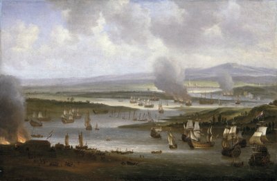 Navires néerlandais sur la Medway (Angleterre), juin 1667 - Willem Schellinks