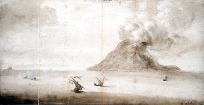 Vue de Stromboli - Willem Schellinks