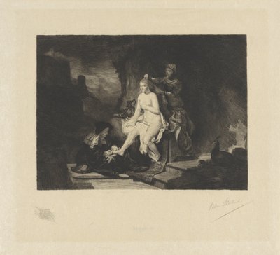 Toilette de Bethsabée - Willem Steelink (II) (signed by artist)