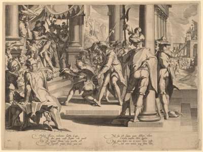 Allégorie de la justice - Willem Swanenburgh, after Joachim Anthonisz Wtewael