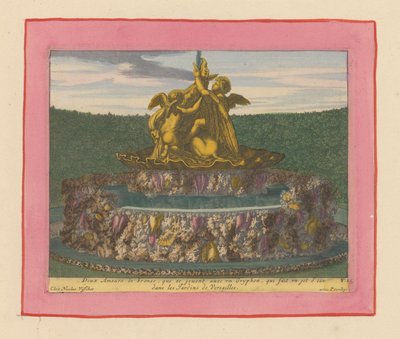 Brunnen mit zwei Putti, die mit einem Greif spielen - Willem Swidde