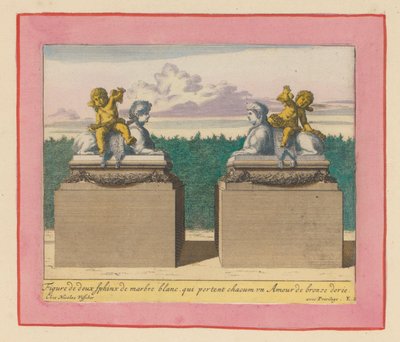 Zwei Sphinxen in den Gärten von Versailles - Willem Swidde