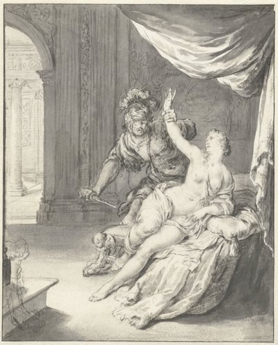 Tarquinius menace Lucrèce - Willem Van Mieris
