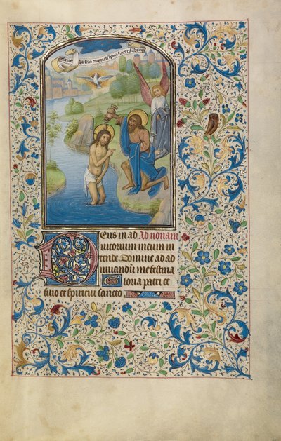 Die Taufe Christi - Willem Vrelant