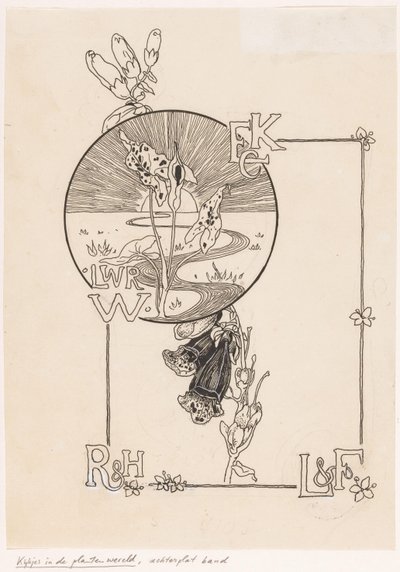 Conception de couverture pour : Knappert, Emilie C., Regards sur le monde des plantes, 1893 - Ludwig Willem Reymert Wenckebach