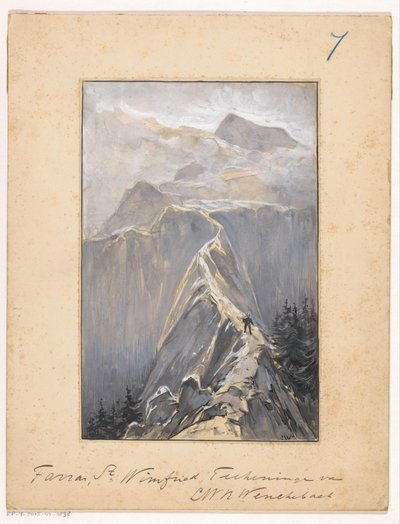 Garçon marchant sur un sentier de montagne - Ludwig Willem Reymert Wenckebach