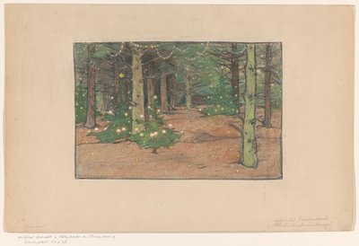Forêt de sapins de Noël - Ludwig Willem Reymert Wenckebach