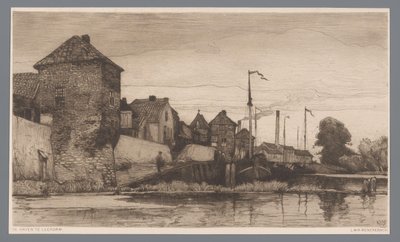 Vue du port de Leerdam - Willem Wenckebach