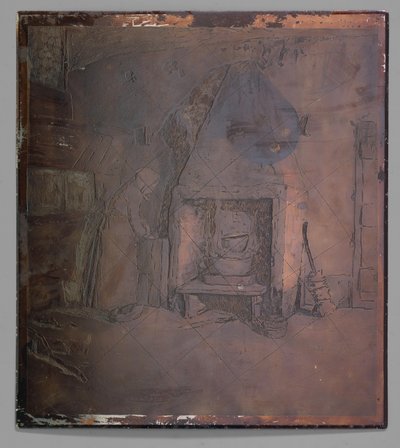 Intérieur avec une femme près de la cheminée - Willem Witsen (possibly)