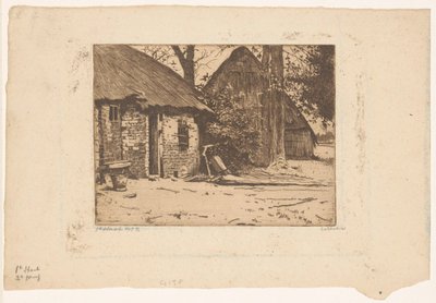 Ferme avec grange en Brabant - Willem Witsen (signed by artist)