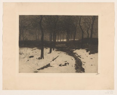 Sentier forestier à Ewijkshoeve - Willem Witsen (signed by artist)