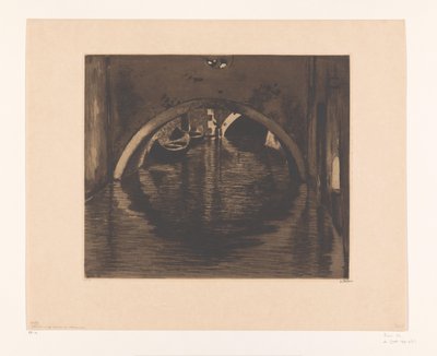Sous le pont, Venise - Willem Witsen (signed by artist)