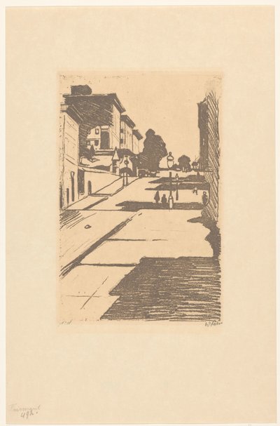 Vue de Maison Street et de l