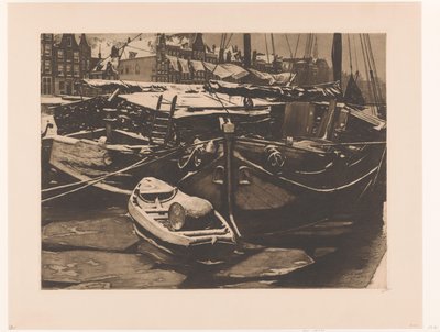 Vue sur les navires amarrés dans l