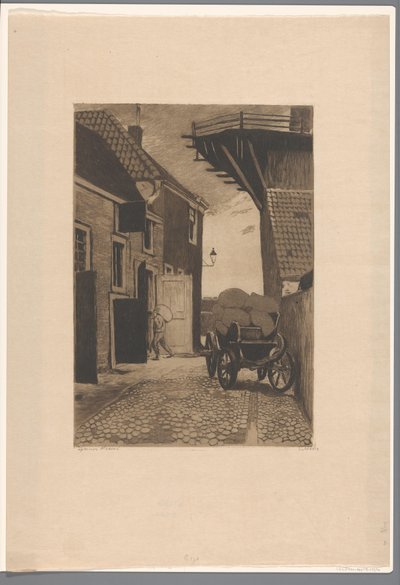 Vue de la Molensteeg à Wijk bij Duurstede - Willem Witsen (signed by artist)