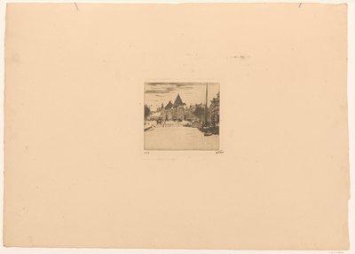 Nieuwmarkt à Amsterdam - Willem Witsen (signed by artist)