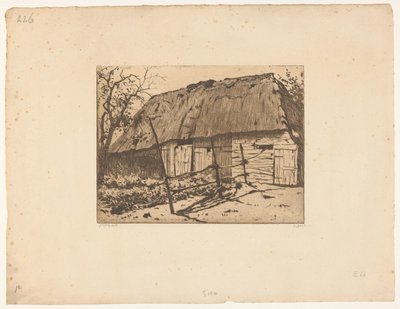 Grange avec clôture en Brabant - Willem Witsen (signed by artist)