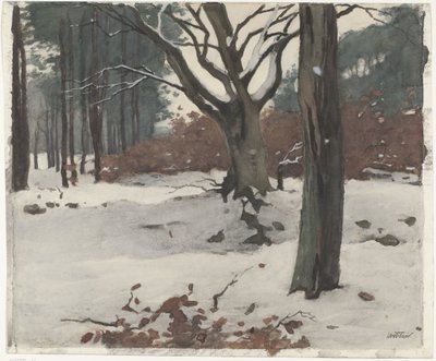 Arbres dans la neige - Willem Arnoldus Witsen