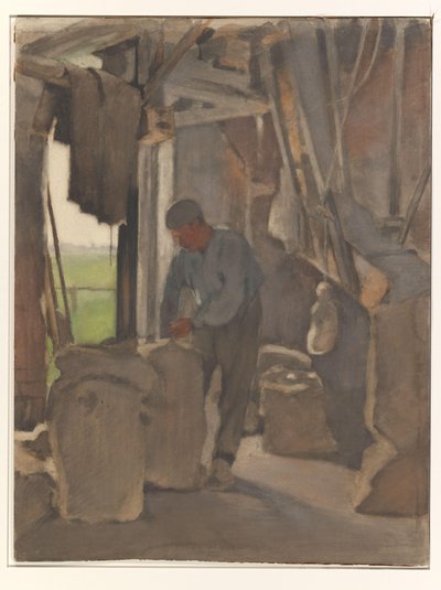 Le meunier remplissant des sacs - Willem Arnoldus Witsen