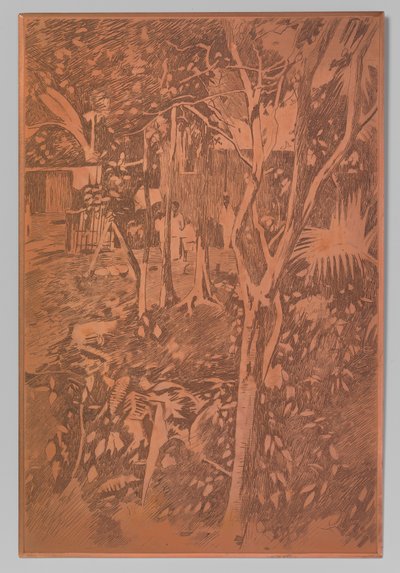 Ansicht in der Kampong, Buitenzorg - Willem Witsen