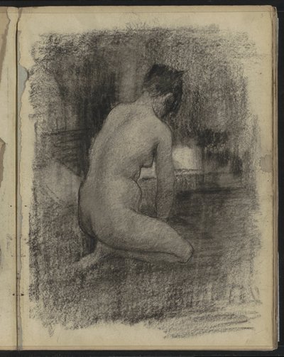 Nu féminin agenouillé dans un intérieur - Willem Arnoldus Witsen