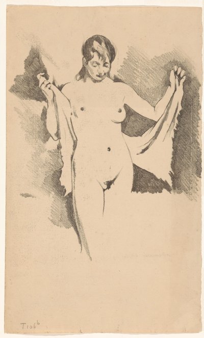 Femme nue debout se séchant - Willem Arnoldus Witsen