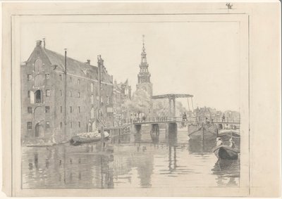 Vue de la ville avec la tour Montelbaan - Willem Arnoldus Witsen