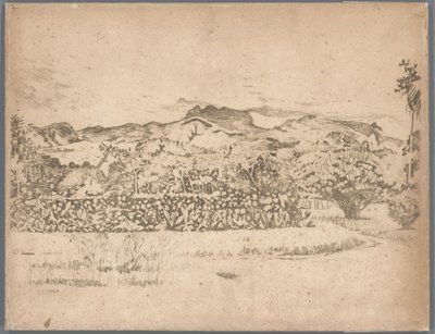 Vue sur le volcan De Kloet, Gambar - Willem Arnoldus Witsen