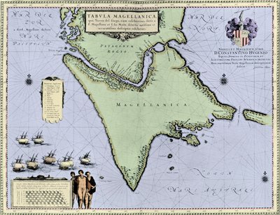 Détroit de Magellan et Terre de Feu, extrait du "Nieuwe Atlas" de Blaeu - Willem and Joan (1596 1673) (after) Blaeu