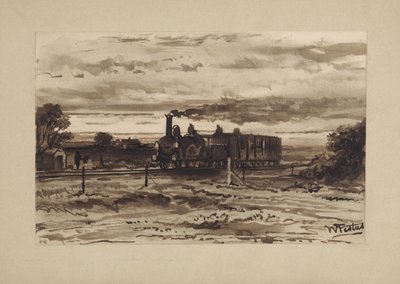 Paysage avec train - Willem de Famars Testas