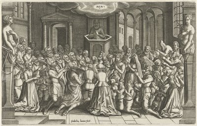 Action de grâce dans une église après la libération de Leyde - Willem de Haen