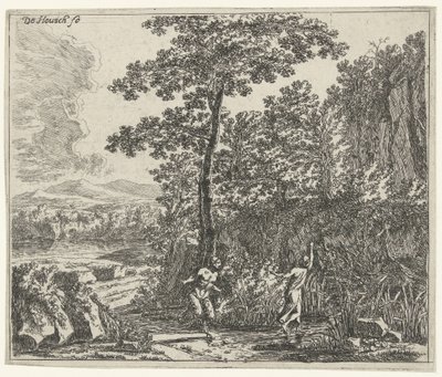 Paysage avec Pan et Syrinx - Willem de Heusch