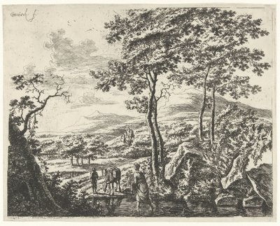 Paysage avec un muletier - Willem de Heusch
