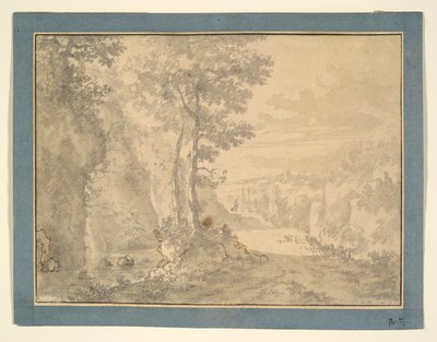 Scène boisée - Willem de Heusch