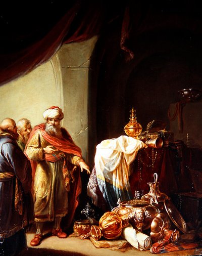 Crésus montrant ses richesses à Solon - Willem de Poorter
