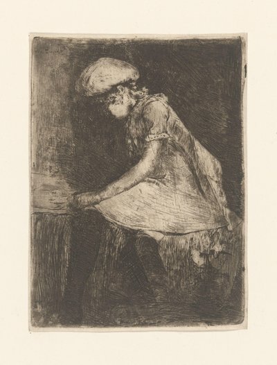 Fille lisant (de profil) - Willem de Zwart (signed by artist)