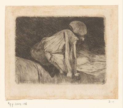 Fille lisant (vue de dos) - Willem de Zwart