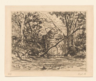 Ruine dans une forêt - Willem de Zwart